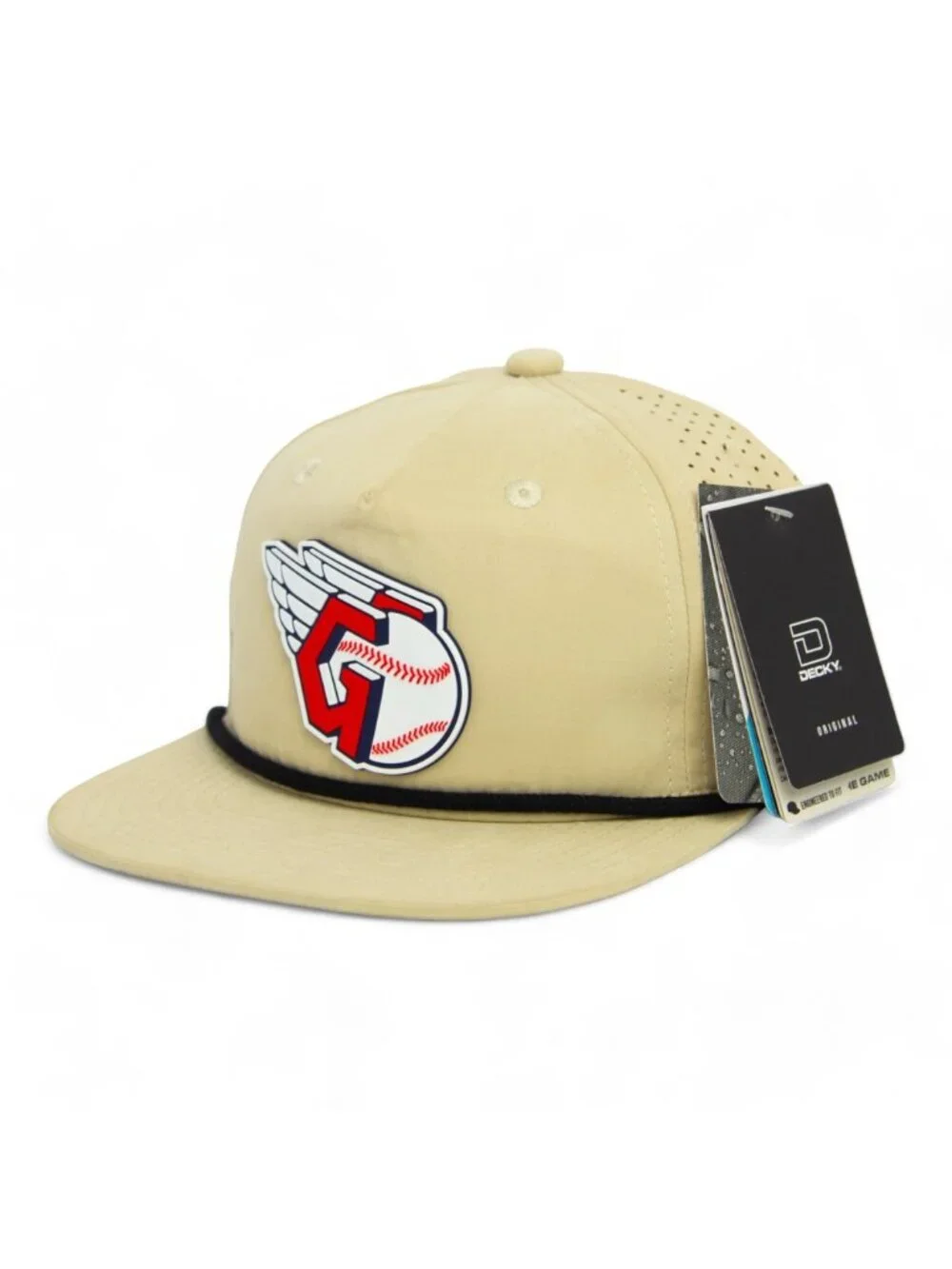 Cleveland Guardians 3D Perforated Rope Hat- Birch/ Black